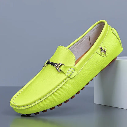 Handmade Leather Casual Men Shoes Design Loafers Man Comfortable Slip on Men Loafers Hot Sale Moccasins Driving Shoes
