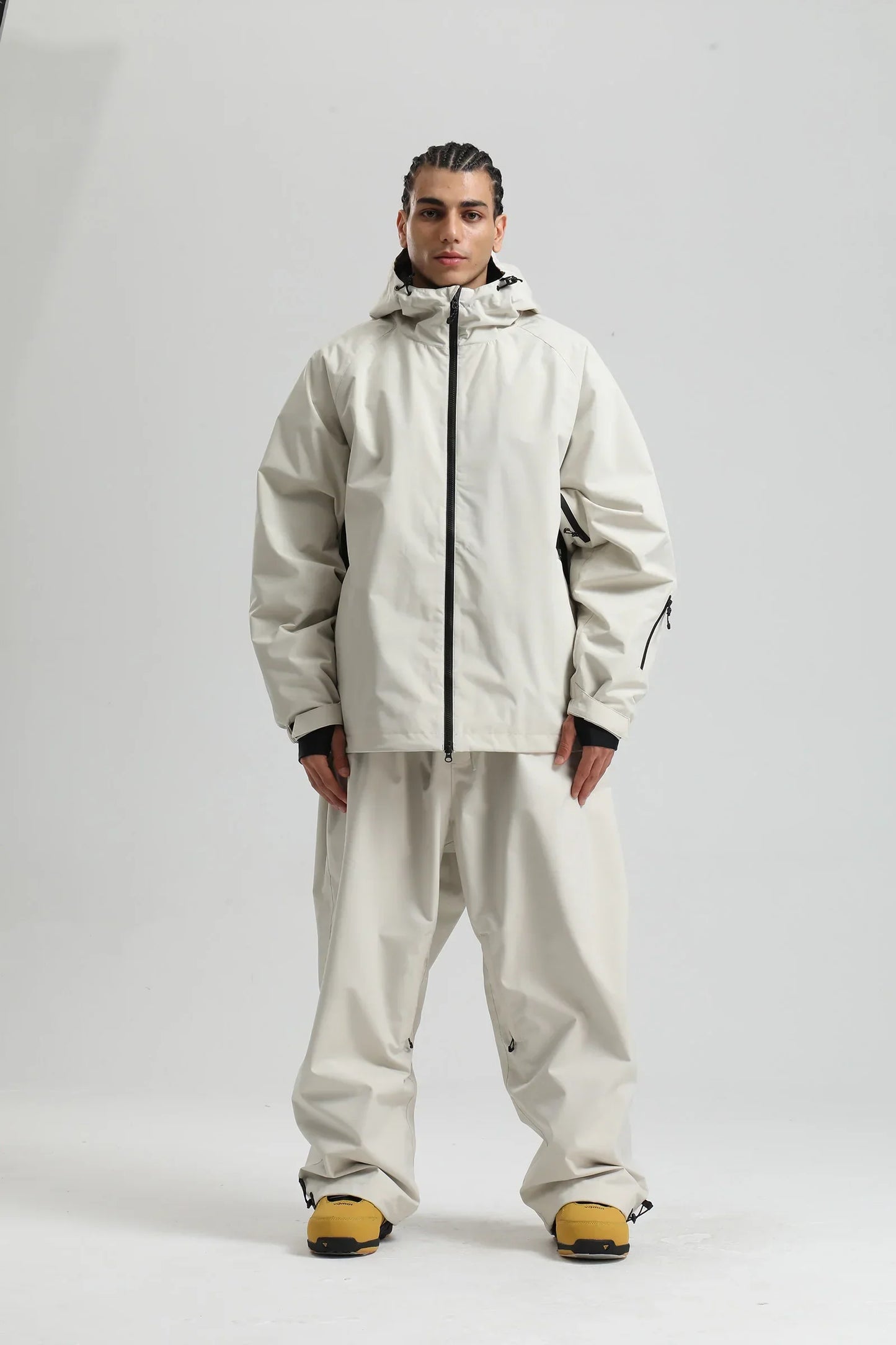 Gsou Snow 2025 Solid Color Professional Snowboard Suit Windproof Waterproof Breathable Unisex Ski Jacket And Pants for Men Women