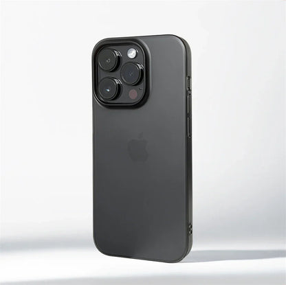 0.7 MM Ultra Thin Sand Blasting Frosted Matte Hard PC Case For iPhone 17 16 Pro Max 15 14 Plus 13 12 Simple Transparent HD Cover