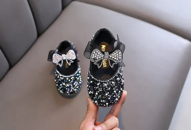 Girls Princess Shoes Children Party Dance Shoes Student Spring Autumn New Flats Kids Performance Shoes