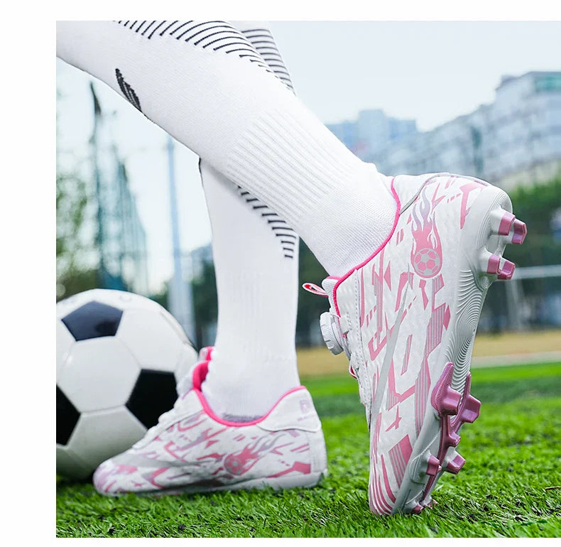 New Men Kids Soccer Shoes Football Boots Ultralight Match Grass Boys Professional Cleats Non-Slip Training Shoes Drop Shipping