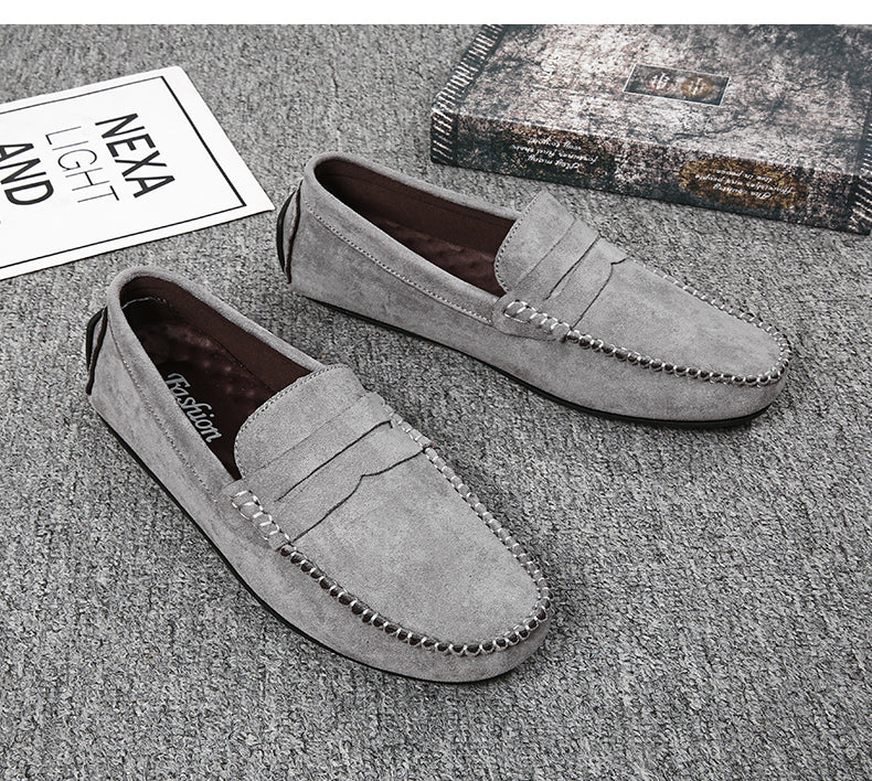 Trend Suede Men Casual Shoes Breathable Comfort Slip-on Mens Driving Shoes Fashion Men Lazy Shoes Luxury Brand Loafers Moccasins