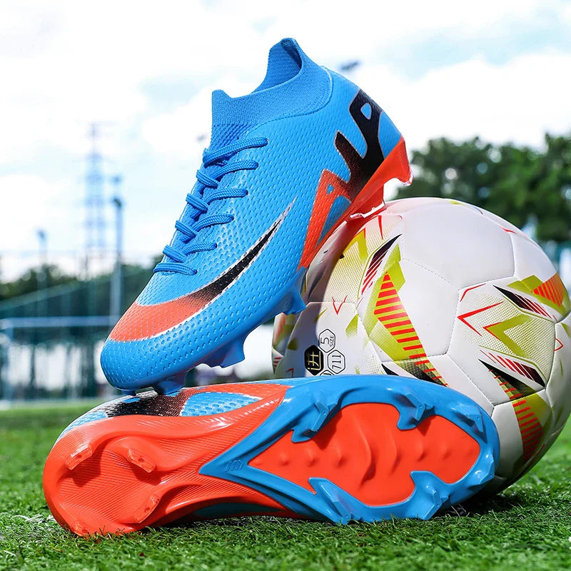 New Men Football Boots Grass Futsal Sneakers High-quality Match Cleats High-top Non-Slip Soccer Shoes Indoor Hot-selling Outdoor