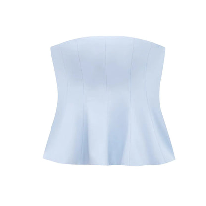 Sexy Butter Yellow Cami Ruffles Tube Top Women Fashion 2025 Summer Strapless Y2K Girl Streetwear Tops Holiday Party Tops