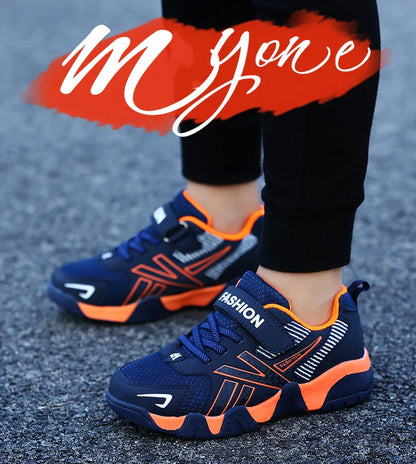Children's Sneakers for Boy Lightweight Sport Tennis Shoes Fashion Breathable Mesh Kids School Running Basketball Shoes Non Slip
