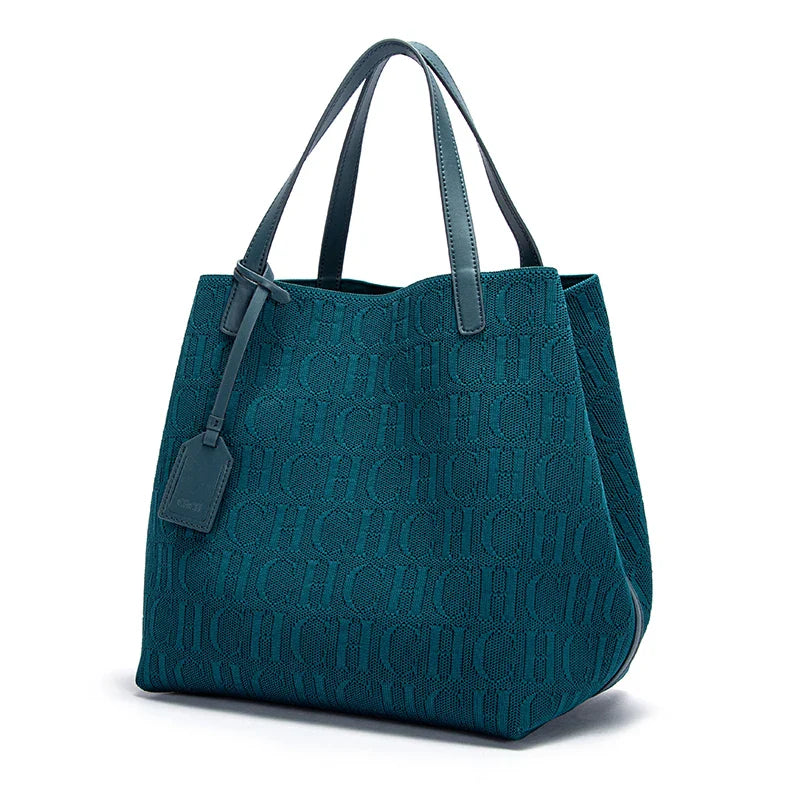 Fashionable Classic New Solid Color Outer Bag Women's Handbag Exquisite Handcrafted Weaving Large Capacity Handbag