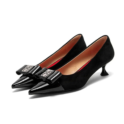 Woman Middle Heel Slippers Luxury Brand Women's Shoes Retro Design 2025 Summer New