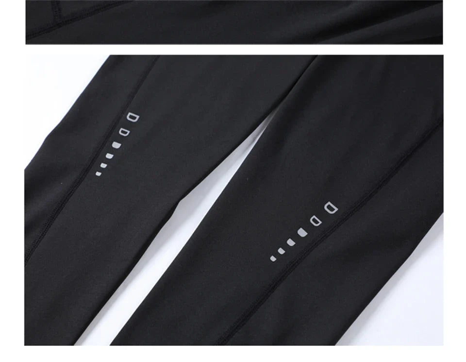 Men Women Winter Warm Thicken Velvet Running Pants Leggings Outdoor Sport Gym Fitness Yoga Basketball Cycling Hiking Long Tights