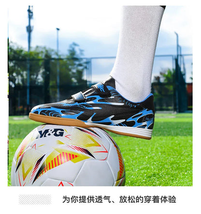 Children Football Shoes Professional Indoor Non Slip TF/FG Fast Grass Boys Match Wear Resistant Training Football Shoes for Kids