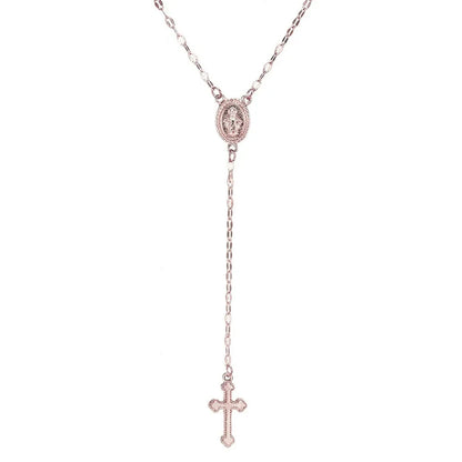 2026 New Fashion Vintage Christian Cross Bohemia Religious Rosary Pendant Necklace for Women Charm Fashion Jewelry Gifts