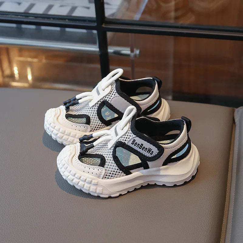 Kids Sport Sandals Summer Outdoor Casual Shoes Soft Breather Anti-slip Children Sneakers Unisex Boys Girls Close-toed Sandals