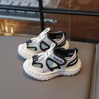 Kids Sport Sandals Summer Outdoor Casual Shoes Soft Breather Anti-slip Children Sneakers Unisex Boys Girls Close-toed Sandals