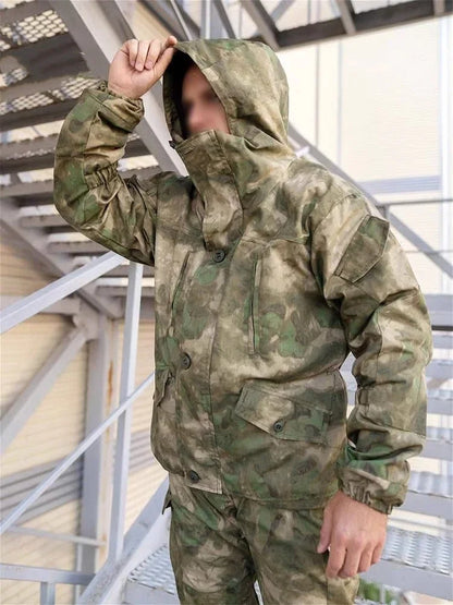 GORKA-5 Combat Suit Set SMTP E7 Outdoor Hunting Combat Suit for Russian Men's Jacket Combat Suit Hunting Work Uniform