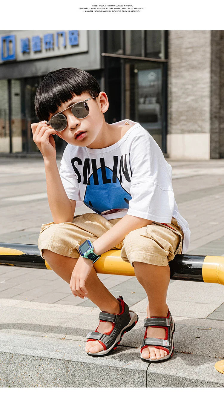 Children Sandals 2026 Summer Children's Sandals Boys Primary School Students Comfortable Soft Bottom Kids Sandals Comfortable