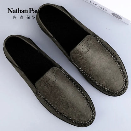 2025 shoes men's lazy one-pedal spot solid color men's shoes summer men shoes British cross-border large-size casual