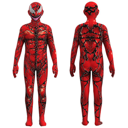Kids Venom: Let There Be Carnage Carnage Cosplay Costume Bodysuit Jumpsuit Halloween Carnival Suit Party Dress