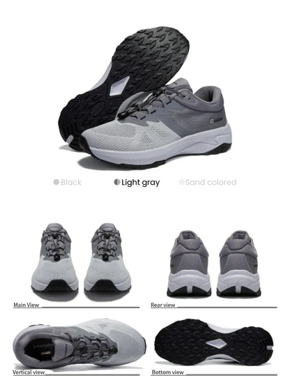 Hiking Shoes Men Outdoor Waterproof Camping Resistant Non Slip Sneakers Male Casual Lightweight Lace-Up Walking Shoes
