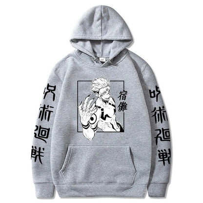 Jujutsu Kaisen Anime Ryomen Sukuna  Clothes Hooded Sweatshirts Cosplay Streetwear Hoodie Tops Birthday Gifts