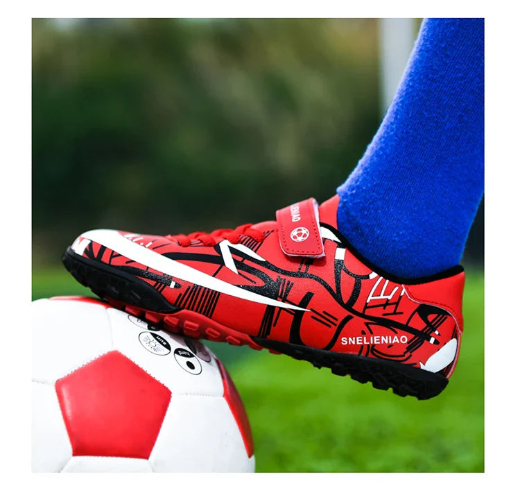 Hot TF/AG Kids Football Shoes Original Child Soccer Shoes Indoor Training Football Field Boots Children‘s Soccer Cleats Sneaker