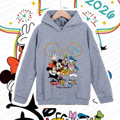Pattern Pure Cotton Hoodie Parent-child Suit Unisex Keep Warm High Quality Causal Top