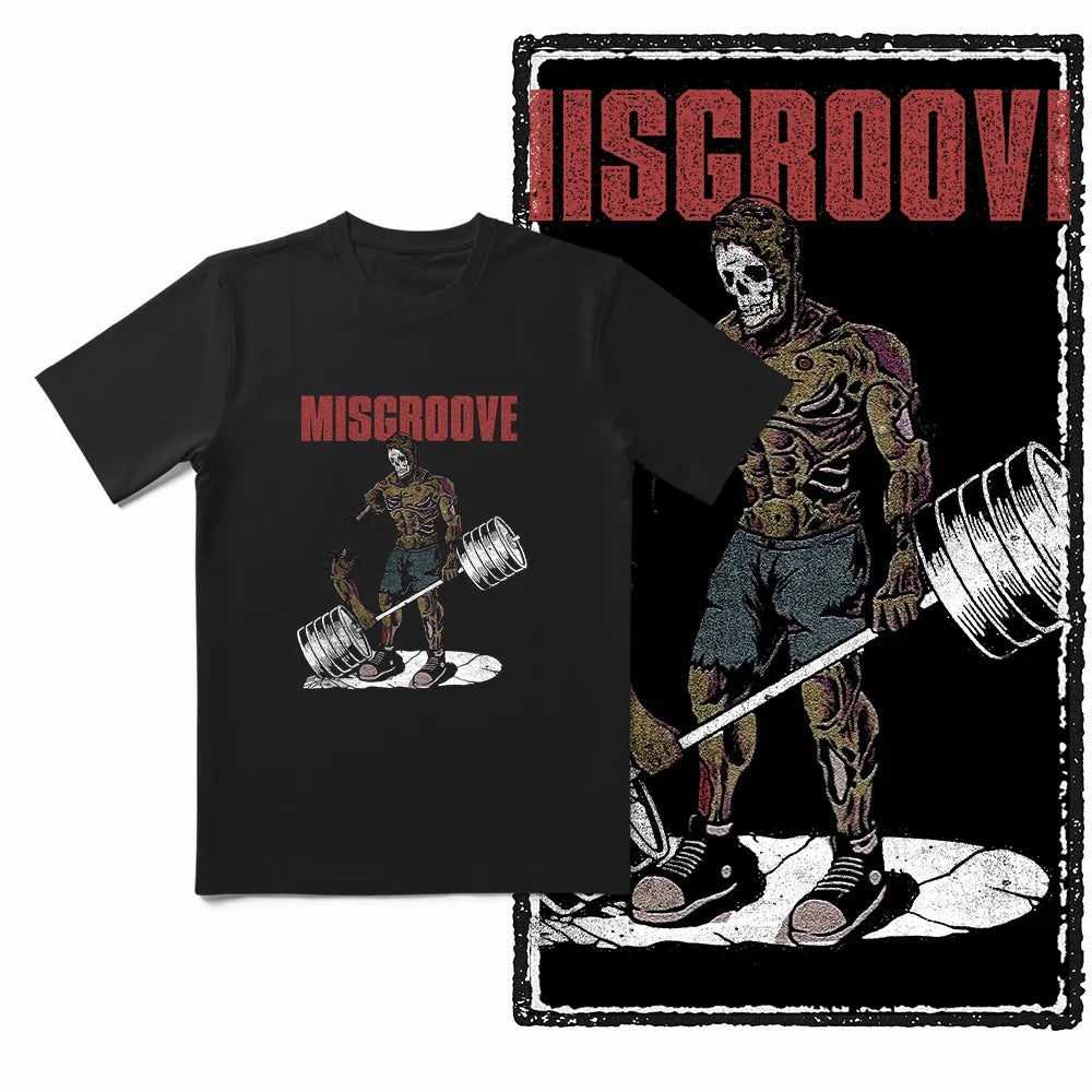 Coolmind YG Body building gym Cotton Exclusive Graphic Men T shirt for men cotton Big Size Cool BLACK men's novelty tee shirt