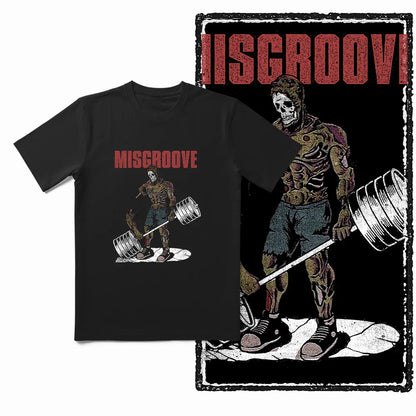 Coolmind YG Body building gym Cotton Exclusive Graphic Men T shirt for men cotton Big Size Cool BLACK men's novelty tee shirt