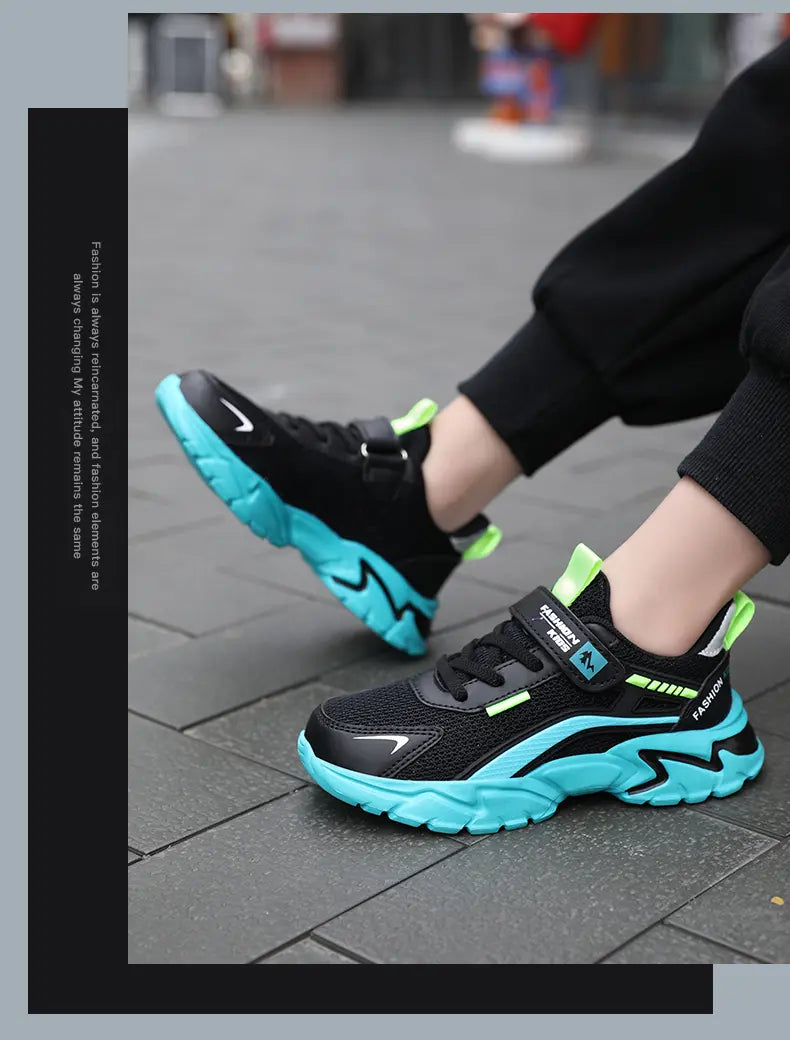 Children's Sports Shoes Kids Running Sneakers for Boys Girls Air Mesh Breathable Outdoor School Casual Fashion Shoes Anti-skid