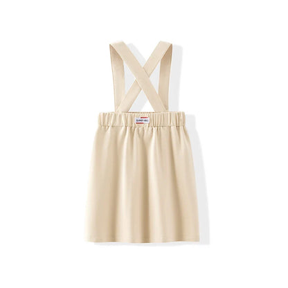 Family clothes with pockets summer label design children's boy and girls dress shirts baby set teenage skirt set