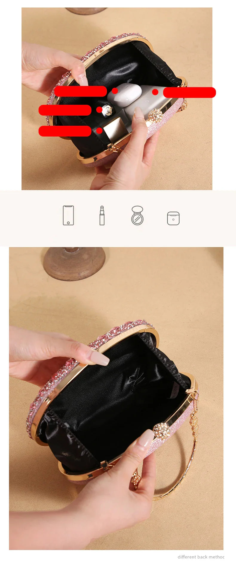 Cross-border explosive sunflower dinner bag Fashion banquet clutch bag Dress evening bag Diamond set bag European and American p