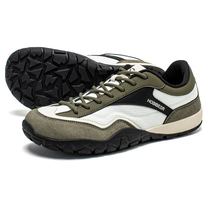 Wide Width Hiking Shoes Unisex Trekking Trail Running Sneakers Retro Non Slip Lace-Up Walking Shoes