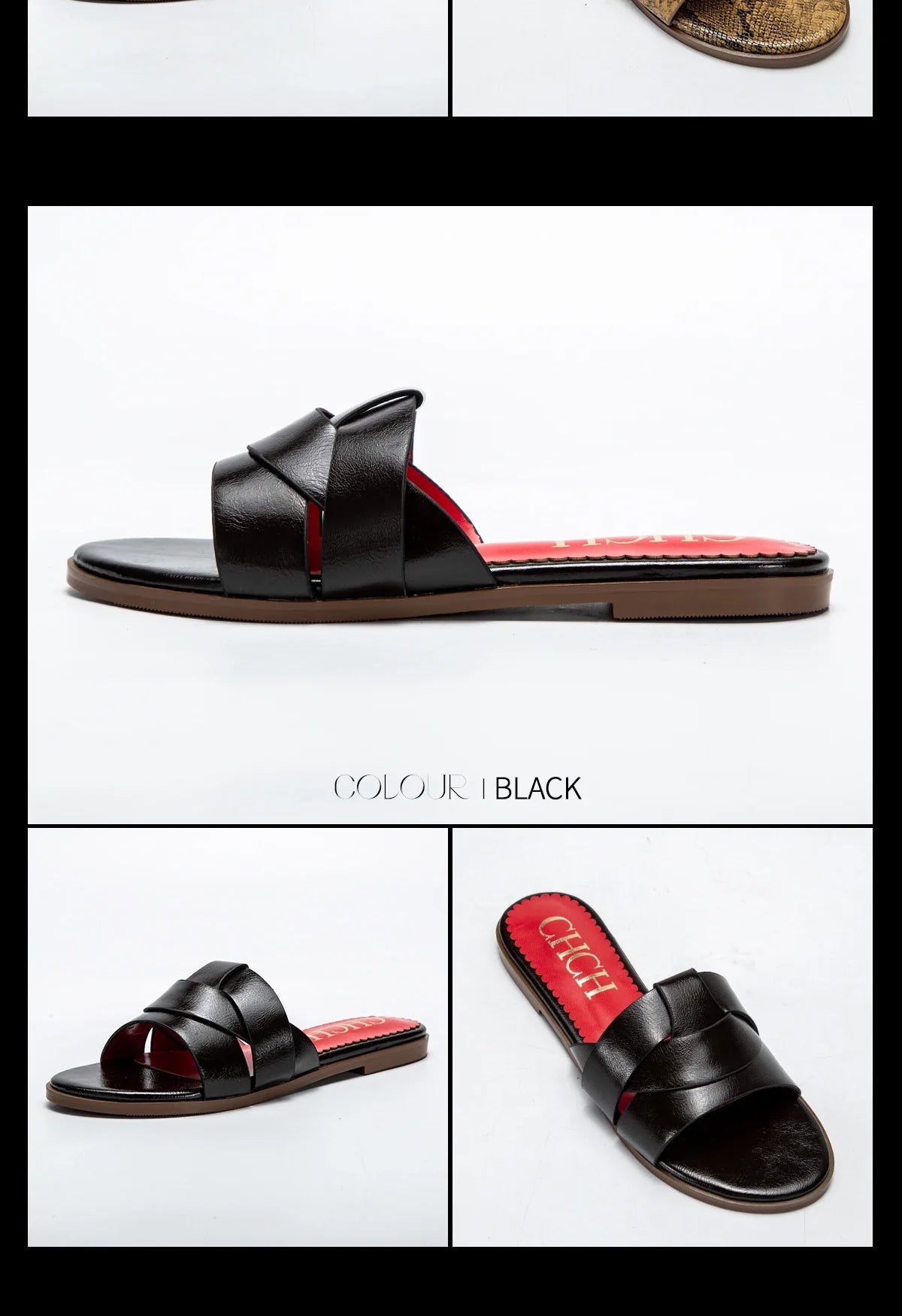Women's Slippers Luxury brand PU Material Outdoor Flat Bottom Beach Tourism Summer Women's Slippers  2024 summer