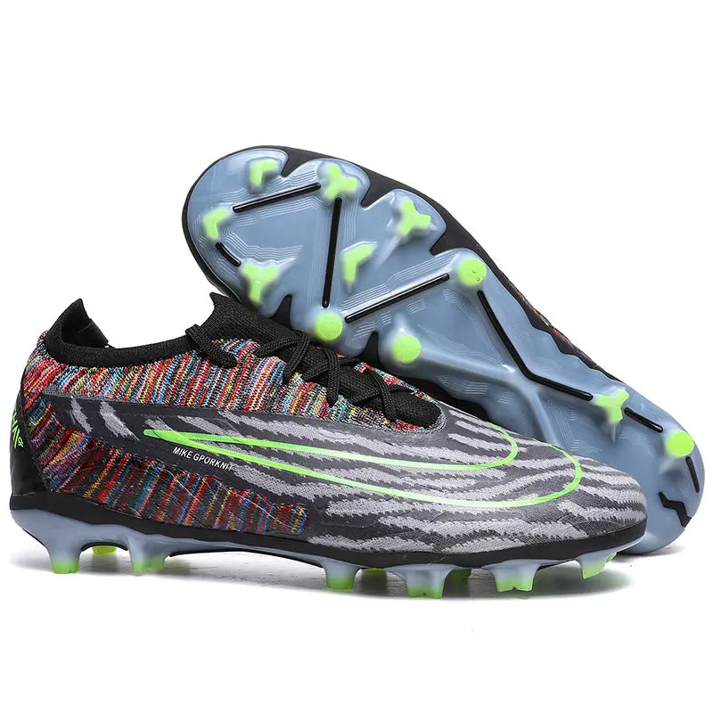 Men Training Football Boots Non-Slip Soccer Shoes Outdoor Cleats Futsal Breathable Sneakers Unisex Comfortable FG/TF Ultralight