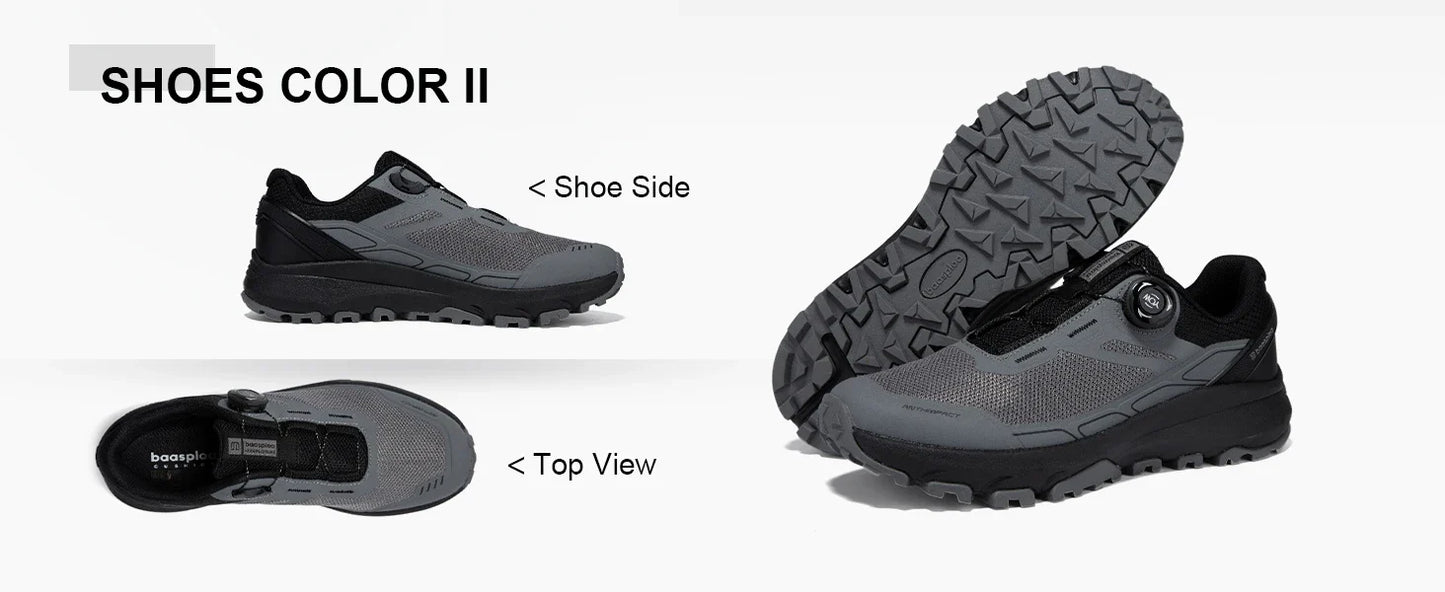 Men Hiking Shoes Outdoor Climbing Mesh Breathable Travel Walking Shoes Male Non-Slip Wear Resistant Comfortable Sneaker