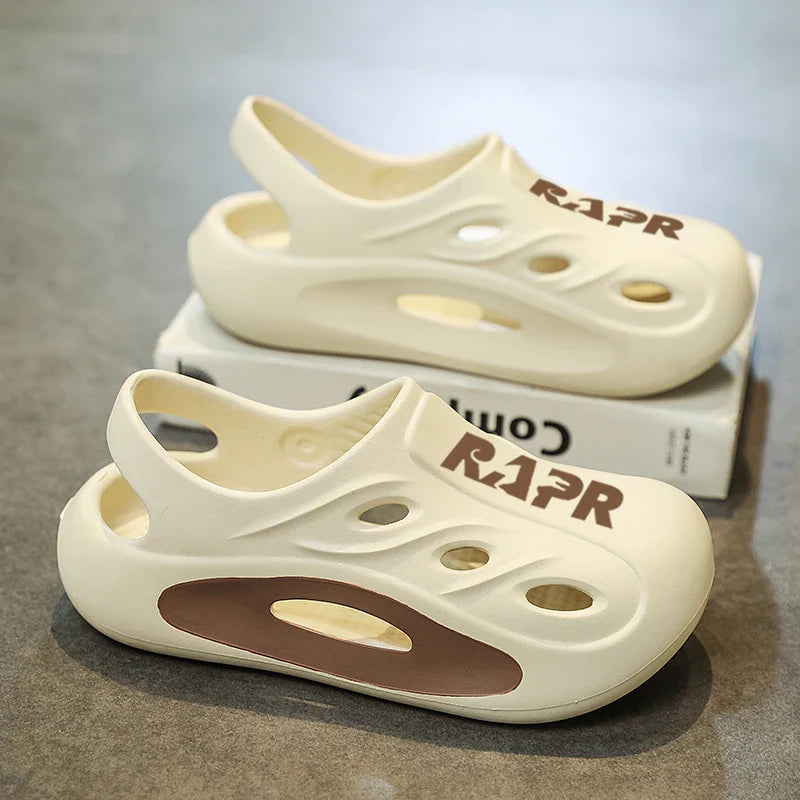 Summer New Children's Shoes Beach Anti-slip Breathable Boy Sandals Fashion Soft Home Children's Sports Shoes 6-12 Years