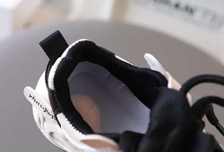 Sports Shoes for Children Baby Girls Shoes Kids Shoes Boys Chunky Sneakers Toddler Lace-up Casual Shoes Thick Bottom Sneakers