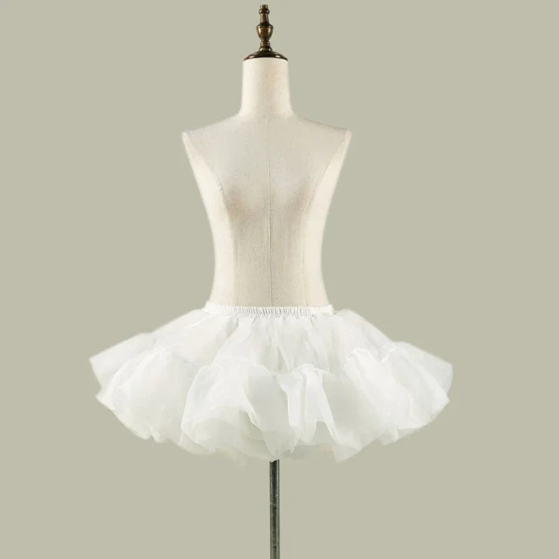 Short Puffy Skirt for Women Fluffy Petticoat Mini Skirt Crinoline Underskirt Puffy Tutu Skirt For Women Petticoats Skirts