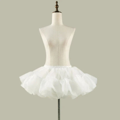 Short Puffy Skirt for Women Fluffy Petticoat Mini Skirt Crinoline Underskirt Puffy Tutu Skirt For Women Petticoats Skirts