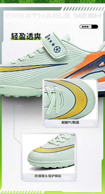 New Men Kids Soccer Shoes Cleats Ultralight Non-Slip Grass Adult Professional Football Boots Boys Training Shoes Drop Shipping