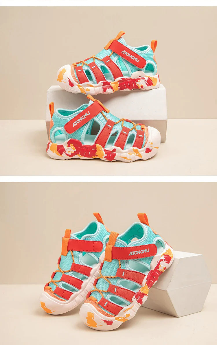 New Girls Sandals Children Water Shoes Cute Outdoor Non-slip Kids Sports Shoes Girls Boy Sandals Sneaker 4 To 12 Years