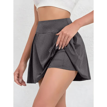 Ladies Skirt Summer Simple Solid Colour Half Skirt High Waist High Elasticity Suitable For Sports Shopping Dating