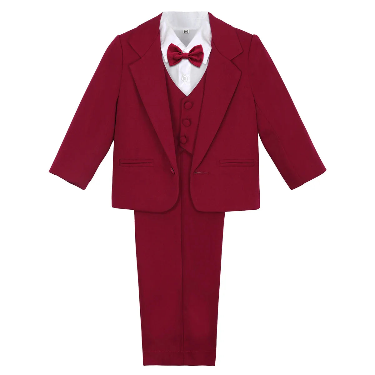 Baby Boy Baptism Outfit Infant Tuxedo Christening Wedding Birthday Celebration Formal Gentleman Suit White 6 Months to 3 Years