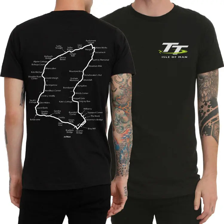Isle of Man TT Men T Shirt Around The Island Motorcycle Motorcycle Racing Tourist Trophy Manx
