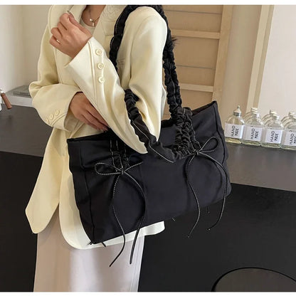 Solid Color Nylon Casual Shoulder Bags Large Capacity High Quality Versatile Crossbody Bags for Women 2025 Fashion Hot Sale