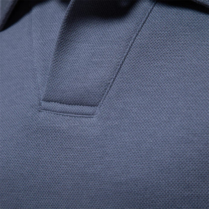 Men's Embroidery Polo Shirt Fashion Turn down Collar Casual Social Luxury Golf Shirt