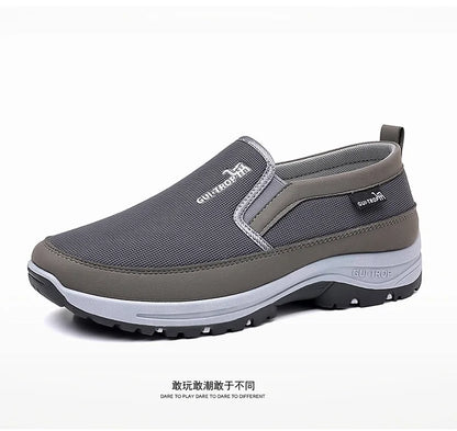 Loafers Men Sneakers Mesh Breathable Non-Slip Slip On Vulcanized Shoes Soft Sole Solid Color Comfortable Water Shoes