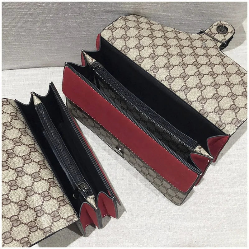 2025 New Trendy Fashion Dionysus Bag Vintage Print Mini Shoulder Crossbody Chain Bag for Women