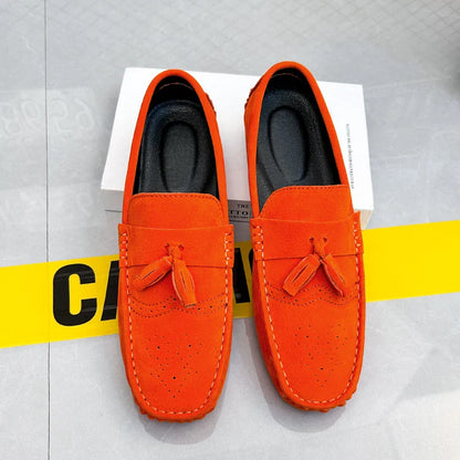 Loafers Men Casual Shoes Tassel Brogue Shoes Men Loafers Moccasins Breathable Slip on Big Size Driving Loafers for Men Shoes