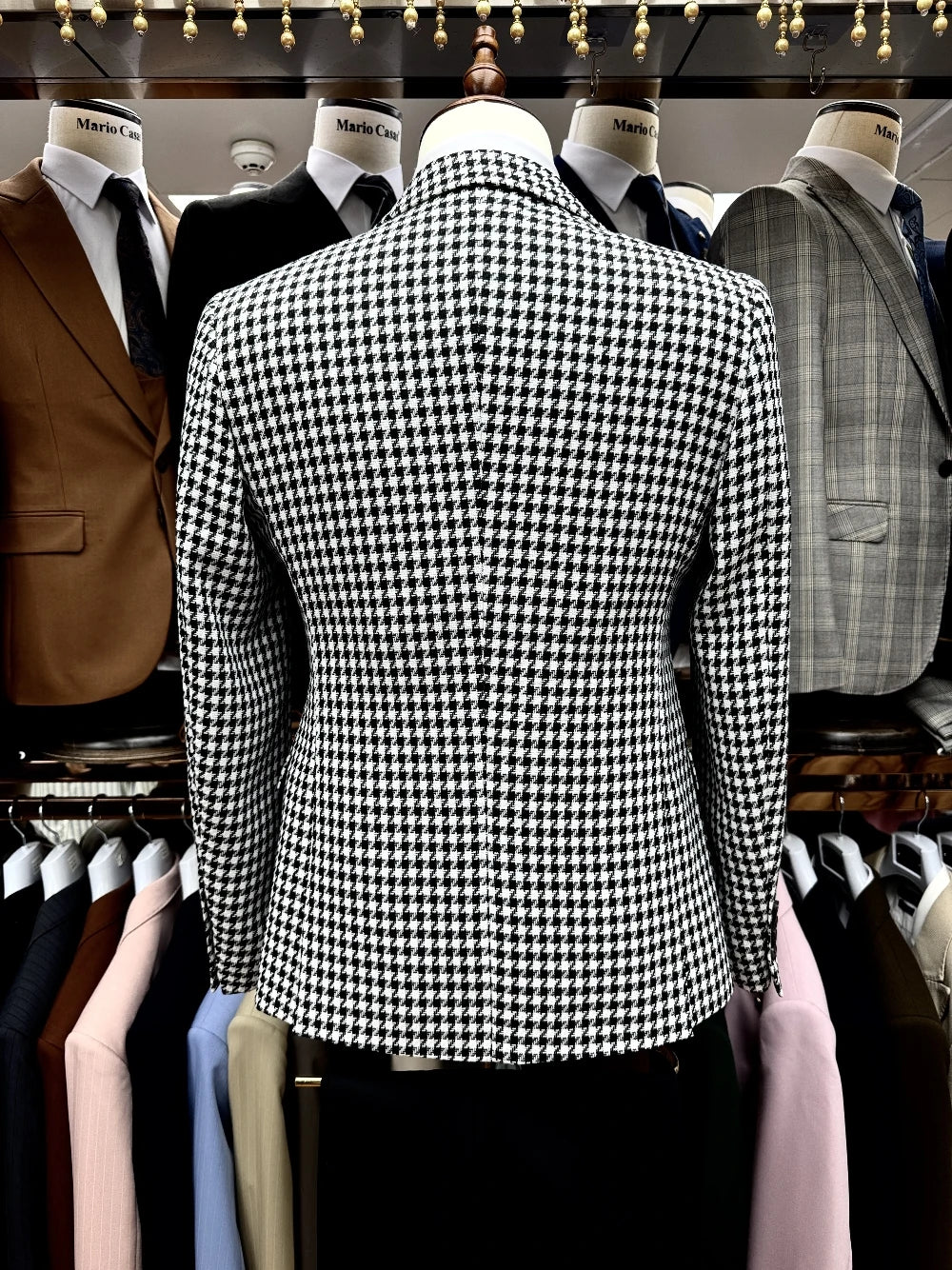 Office 3-pieces Men's Suit Patterned Handsome Jacket Pants Vest Groom Wear Four Seasons Stylish Single Breasted Set