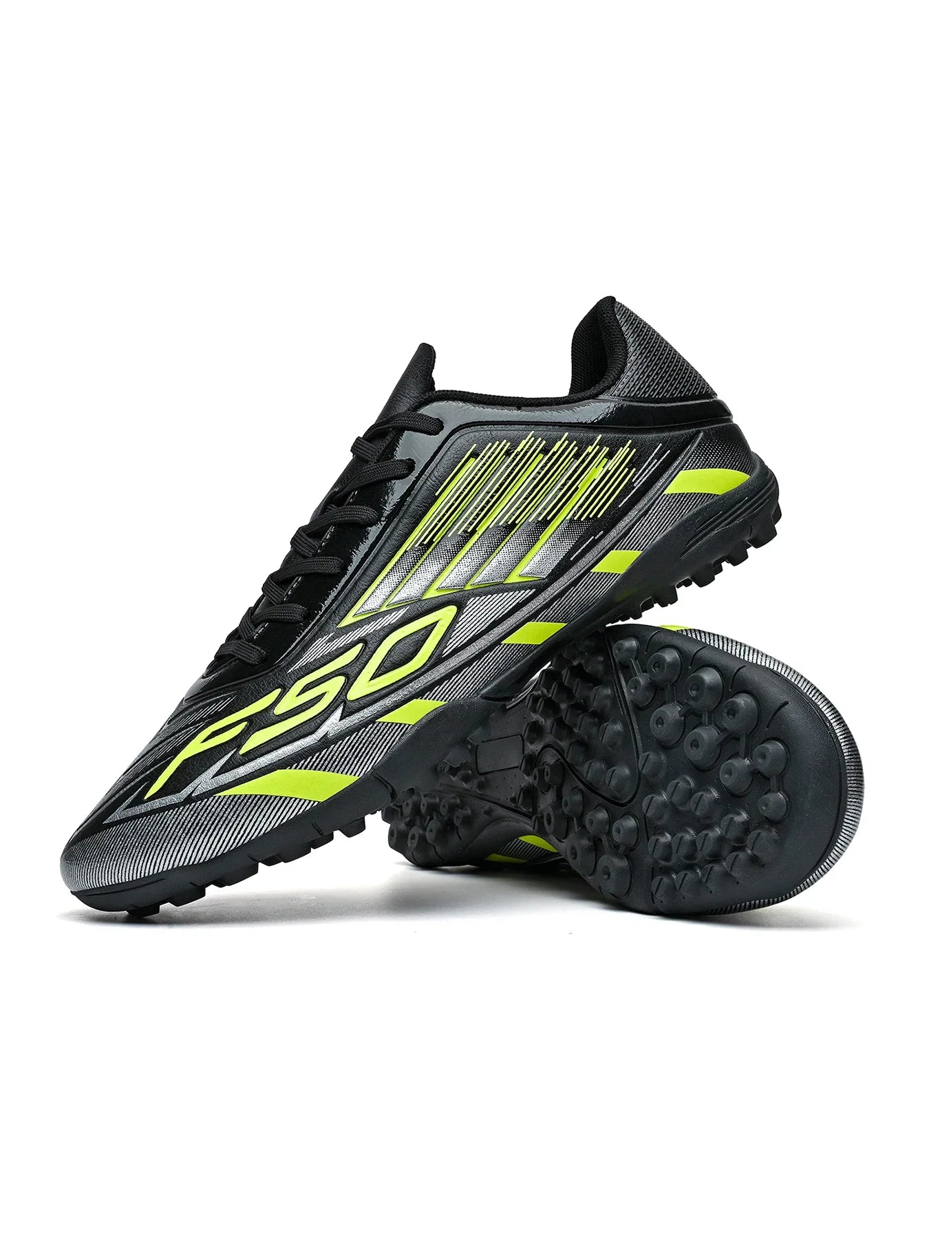 Men Women Kids TF Turf Soccer Cleats Training Wear Non-Slip Wear-Resistant PU Fabric Rubber Sole