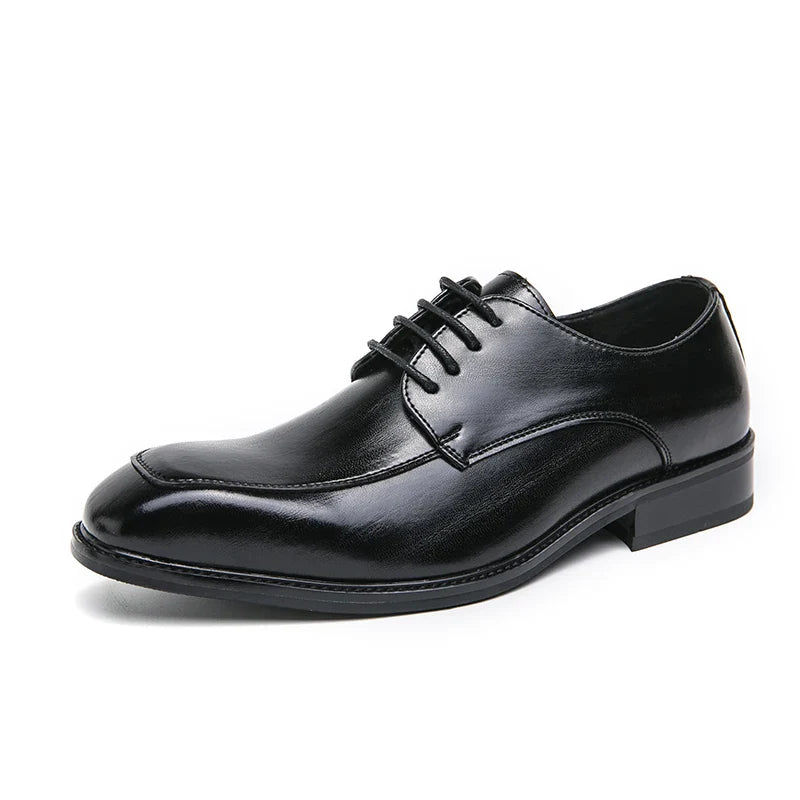 Fashion Dress Shoes Men Lace Up Business Social Shoe Male Plus Size 36-46 Daily Formal Men Shoes